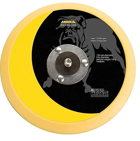 106 ALMOHADILLA DE BORDE CON RECUBRIMIENTO DE VINILO DE 6" 5/16 X 24 MIRKA