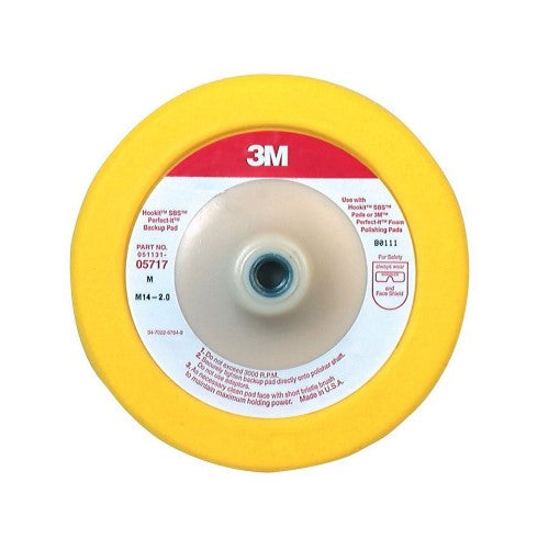 3Mâ„¢ 05717 Buffing and Polishing Backup Pad, 7 in Dia, 58-11 Internal ArborShank, Foam