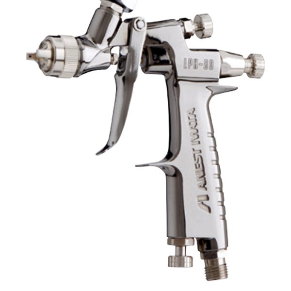 4930 LPH80 Series HVLP Gravity Feed Miniature Spray Gun, 1.2 mm Nozzle IWATA. ALUMINIUM 150 ML 6036D