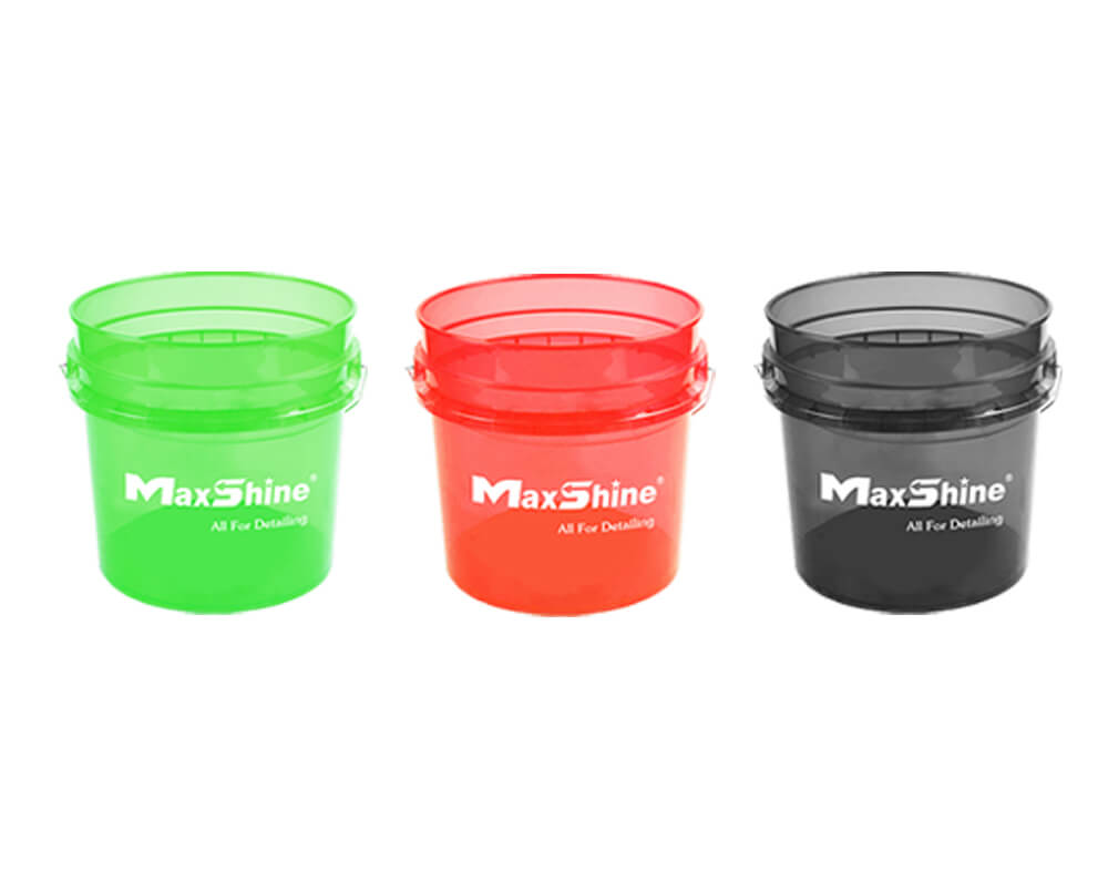 Detailing Bucket Transparent 3.5 Gallon Max Shine MSB001-GN