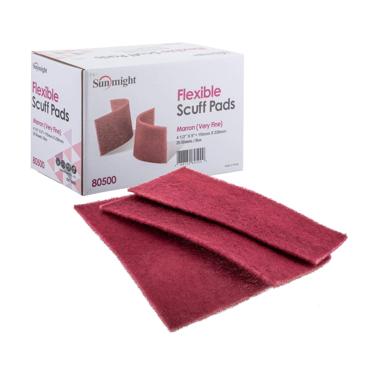 Flex Scuff Pads 4.5" X 9" Very Fine