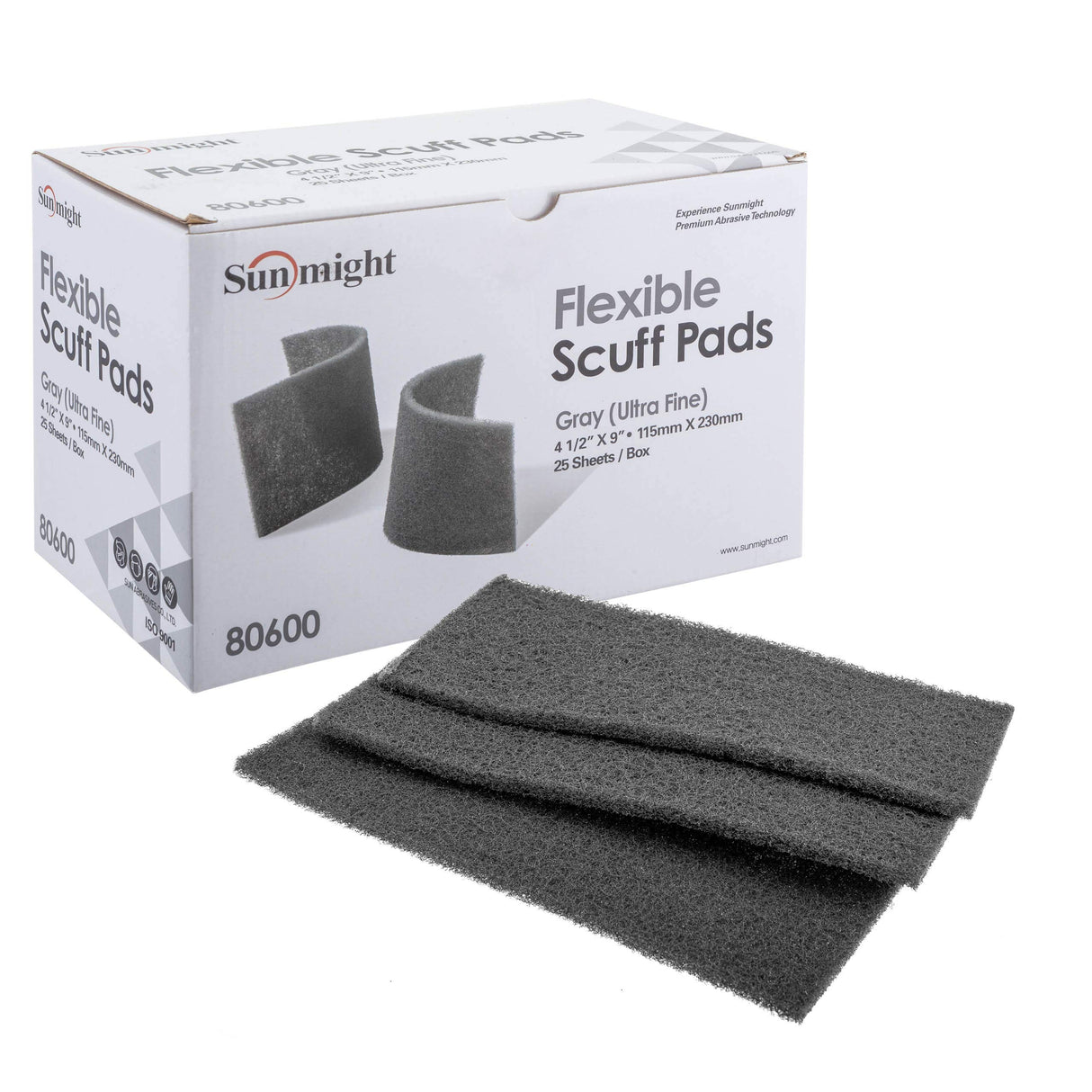 Flex Scuff Pads 4.5" X 9" Very Fine