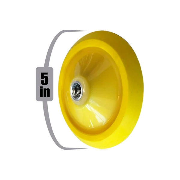 Placa de respaldo flexible de 5" Disponible en dos tamaños de 5/8" y 14 mm.