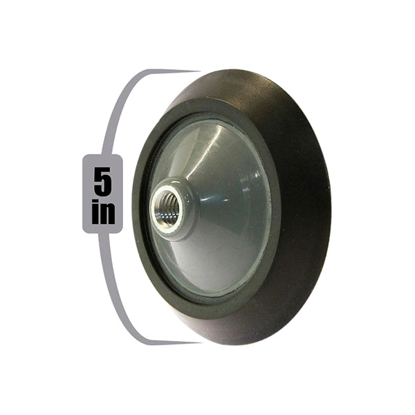 Placa de respaldo flexible de 5" Disponible en dos tamaños de 5/8" y 14 mm.