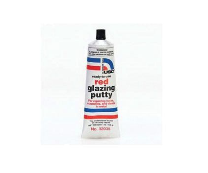32035 Red Glazing Putty, 1 lb Tube, Paste/Gel