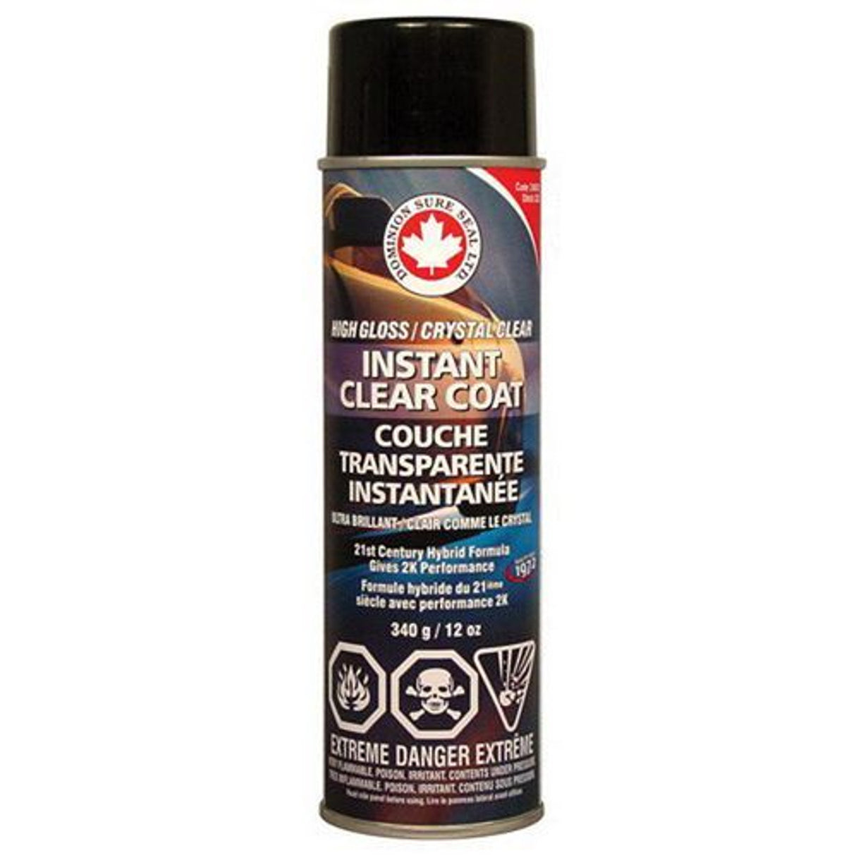 Capa transparente instantánea de alto brillo en aerosol de 12 oz