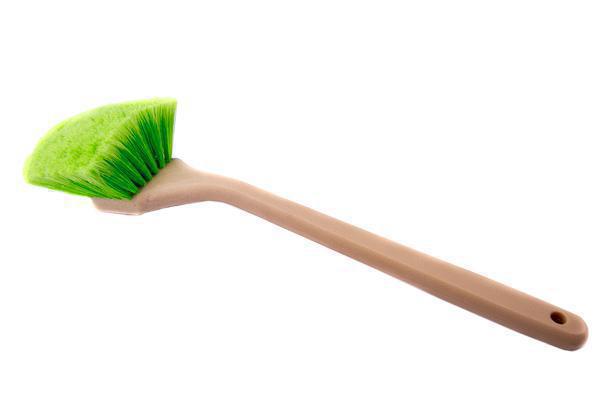 Cepillo de mano de cuello de cisne de 18" HBr101G - Cepillo de lavado suave de lujo.