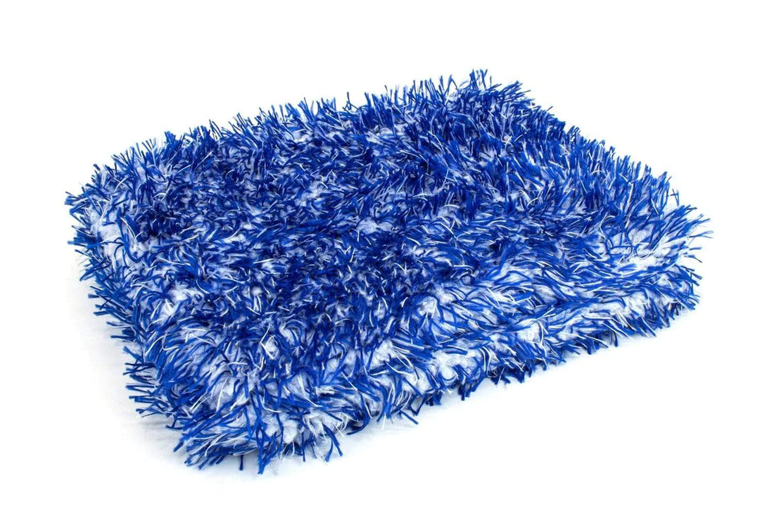 Wash Monster Plush Car Wash Pad (10 in. x 8 in.) Blue