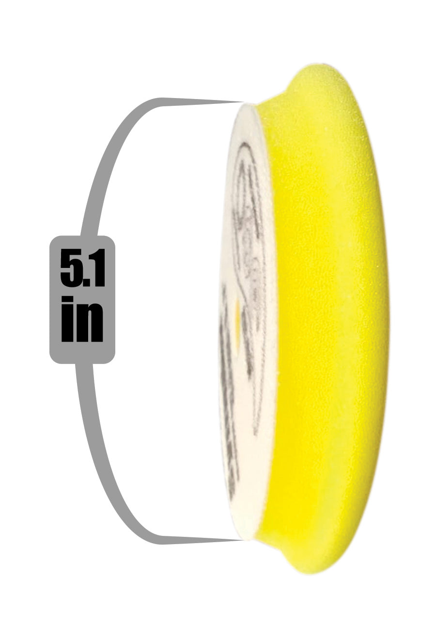 Symplex Euro Foam Yellow XM Medium Cut pad 5.1 in
