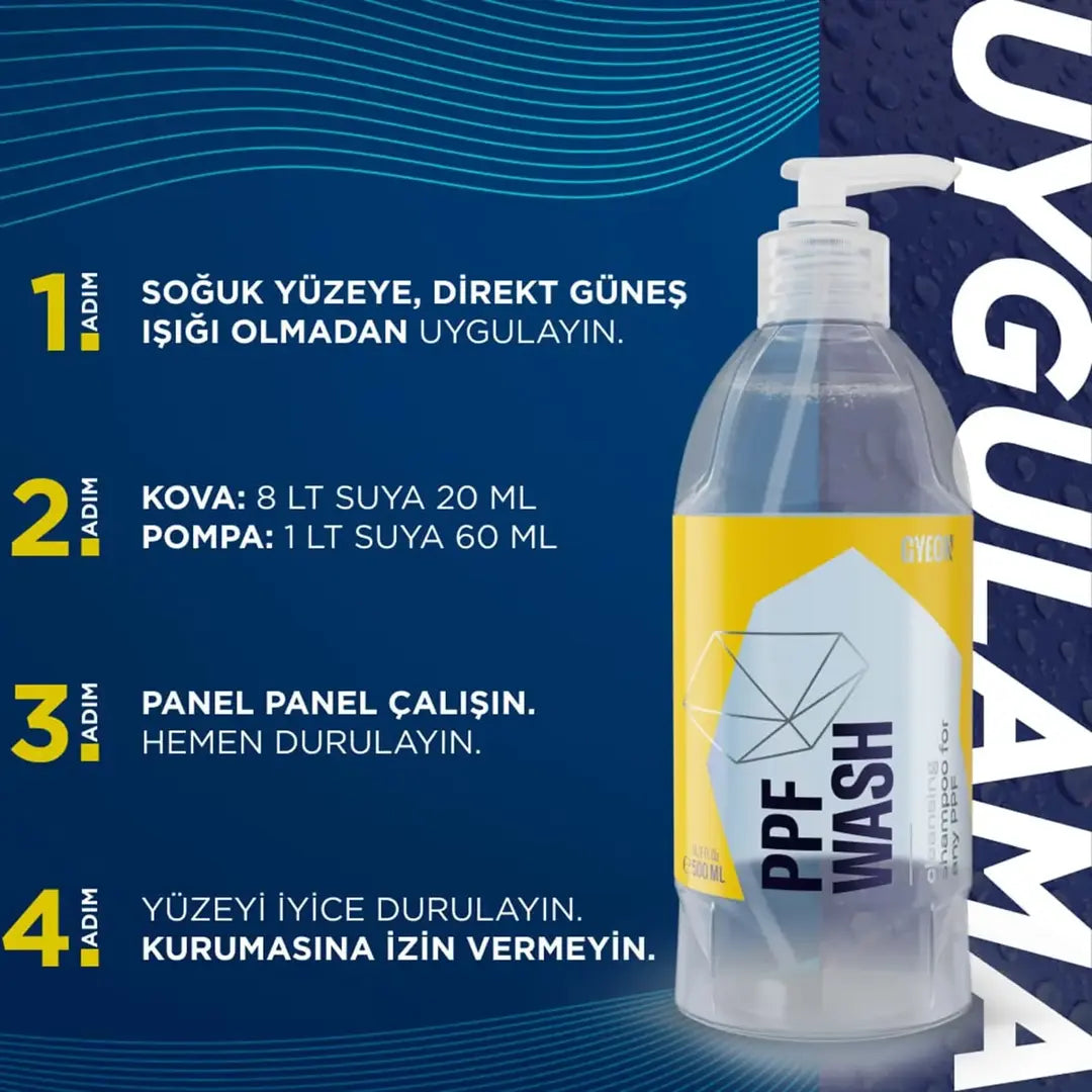 Q²M PPF Wash use