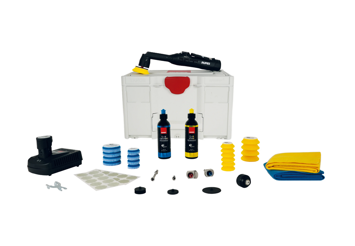 HR81ML/LUX Rupes BigFoot Nano con tecnología iBrid, kit de caja de cuello largo