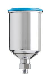 6038D Aluminum 1L 1/4" Cups for Iwata Spray Guns - Durable & Lightweight