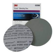 Disco abrasivo de mezcla 3M Trizact Hookit 02090, P1000, 150 mm (6 pulg.), 15 discos/caja