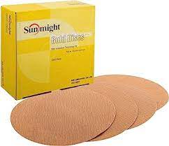 Sunmight Gold Open Coated Grip Disc 6in Velcro 024