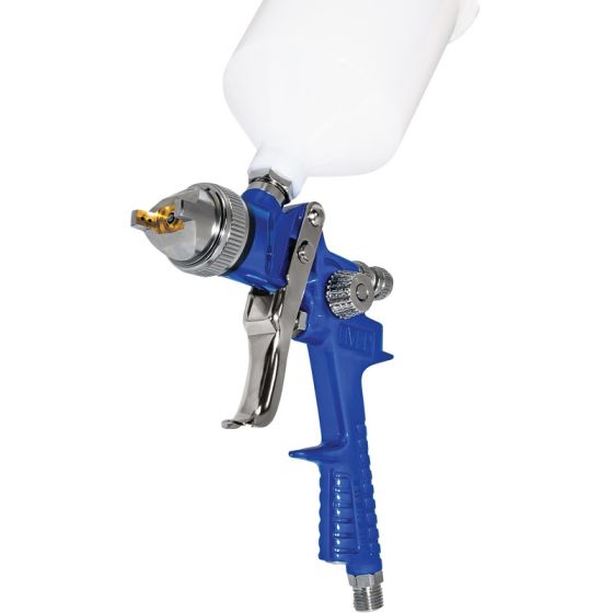 Pistola pulverizadora de alimentación por gravedad HVLP AES-507-2.0 Industries con depósito, 2 mm, 600 ml