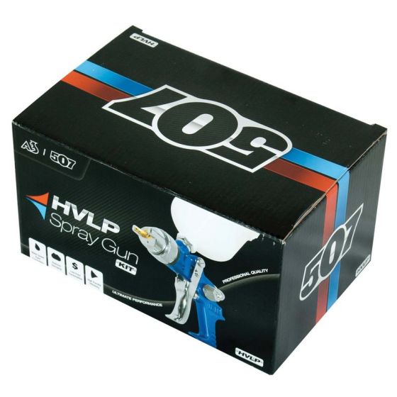 Pistola pulverizadora de alimentación por gravedad HVLP AES-507-2.0 Industries con depósito, 2 mm, 600 ml