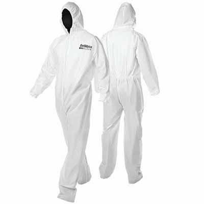 Overol desechable DevilBiss® DeVilbiss CLEAN™ 803671, mediano, blanco, nailon, cintura elástica