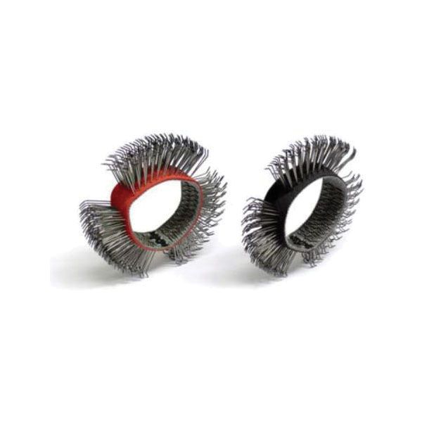 DYNABRADE® 92245 Wire Wheel, 4 in Dia x 3/4 in W, Stainless Steel