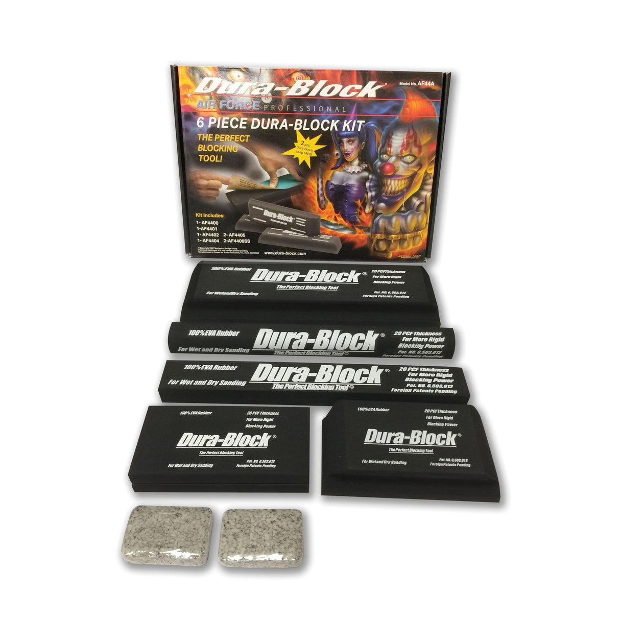 Kit de bloque de lijado Dura-Block® AF44A, accesorio PSA, goma EVA