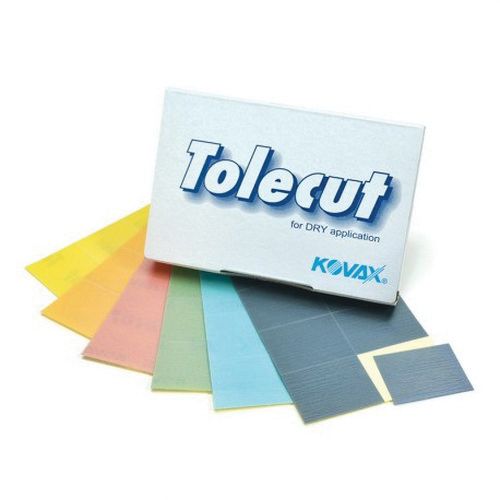 Hoja de bloque adhesiva KOVAX® Tolecut® 191-1522 de 8 cortes, 70 mm de ancho x 114 mm de largo, grano 2000, grado K-2000, verde