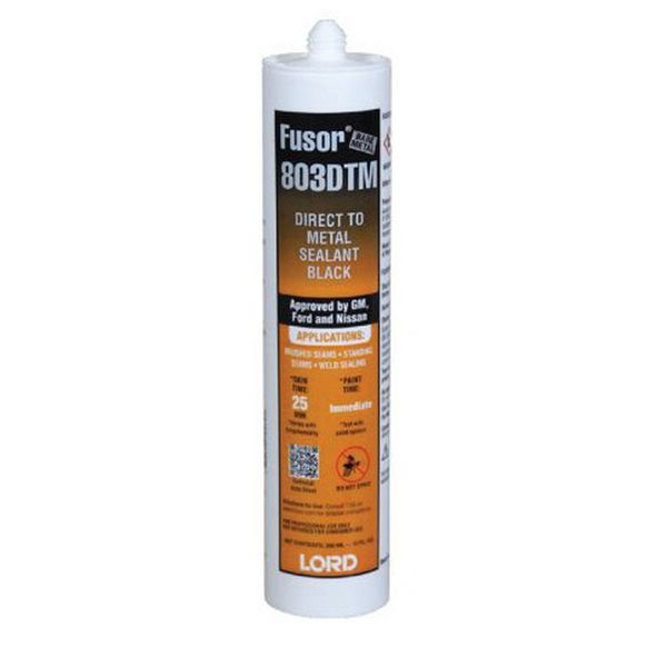 Fusor 803DTM DTM Sealer, 10 oz Cartridge, Black, Paste, 72 hr Curing