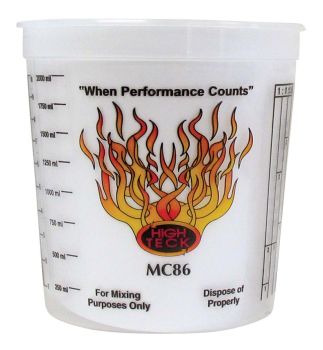 MC86 Mixing Cup 2.5 qt Polypropylene - High Teck Durable Tool