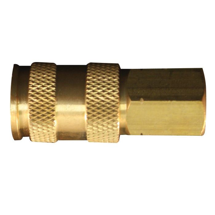 Acoplador Milton® Highflowpro™ S-764 estilo V, 1/4 pulg., FNPT, latón