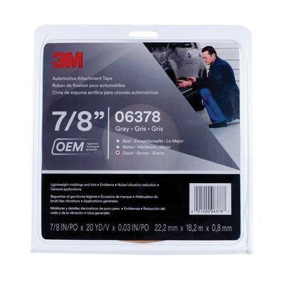 6382 3M 1/2 "SUPER TAPE NEGRO 20YD ERA GRIS 45 MIL