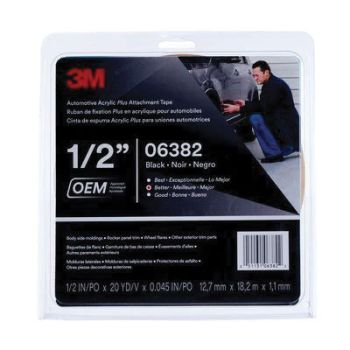 3M 6382 Super Strength Molding Tape, 1/2 in x 20 yd.