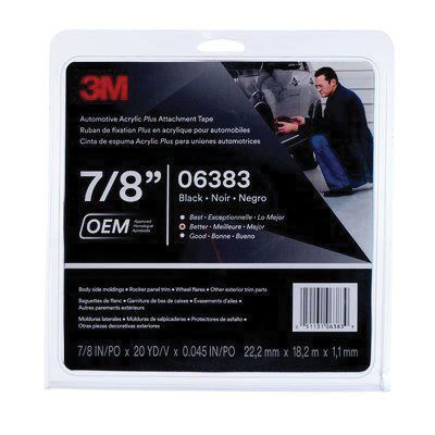 3M 6383 Super Strength Molding Tape, 7/8 in x 20 yd, 0.045 in.