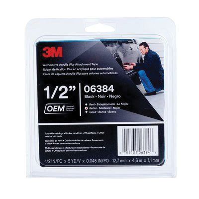 6382 3M 1/2 "SUPER TAPE NEGRO 20YD ERA GRIS 45 MIL