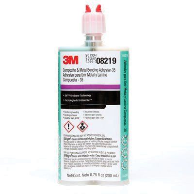 3M 08219 two-part repair adhesive — 200 mL, dark green.