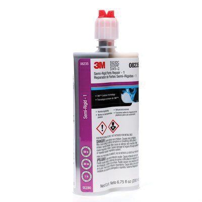 Reparación de piezas semirrígidas 3M™ Automix™ 08235, cartucho de 200 ml, líquido, negro, curado de 1 a 1,2 h, 1 a 4 h
