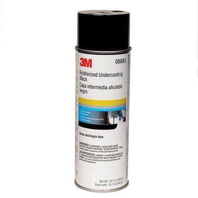 3Mâ„¢ 08883 Rubberized Undercoating, 19.7 oz, Black, Aerosol, Rubberized