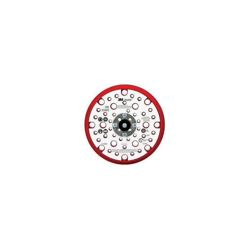 Disco de lijado limpio 3M™ Hookit™ 20465 para control de polvo y acabado de perfil bajo, 6 pulgadas de diámetro