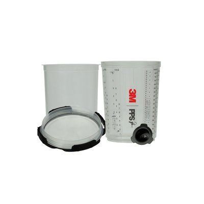 3M PPS 26024 Large Spray Cup Liner Kit, 850 mL, Use with Liner (Y/N): Yes