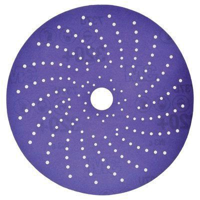 Disco abrasivo de lijado limpio multiagujeros Cubitron II serie 737U, 6 pulgadas de diámetro, Gr.600