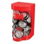 Dispensador de tapas PPS™ 16299, rojo. Para usar con tapas de vasos grandes, medianos, mini y estándar.