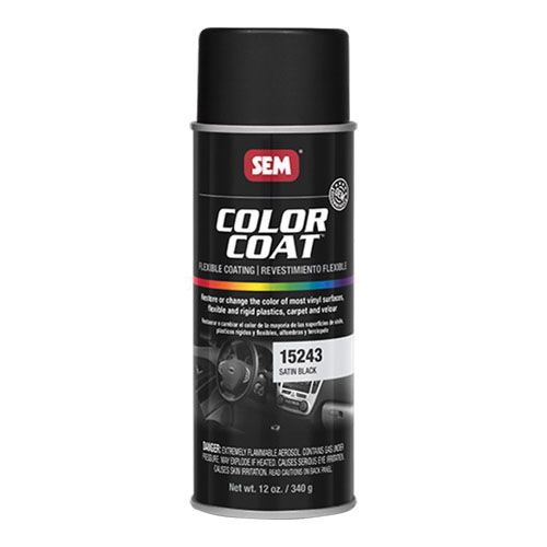 Sem, Color Coat™ 15243 Specialty Flexible Coating 16 oz Satin Black, 15243