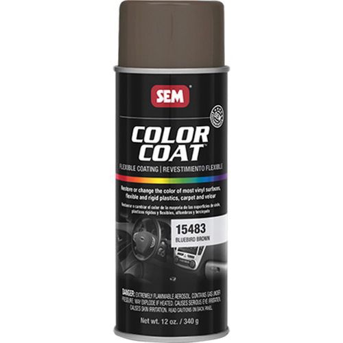 Sem, Color Coat Flexible Coating 16 oz Aerosol Can Bluebird Brown, 15483