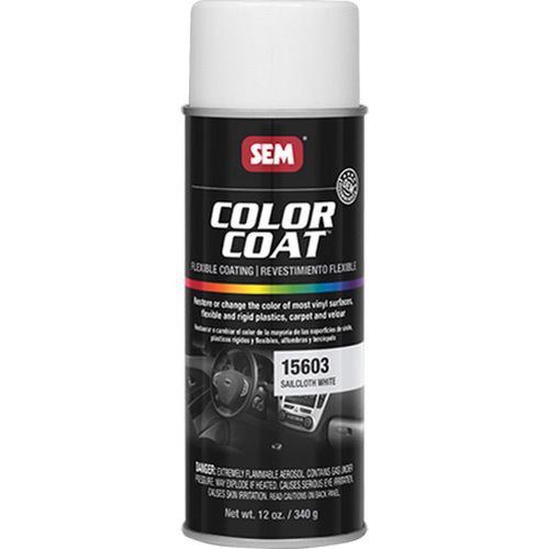 Sem, Color Coat 15603 Flexible Coating 16 oz Aerosol Can Sailcloth White, 15603
