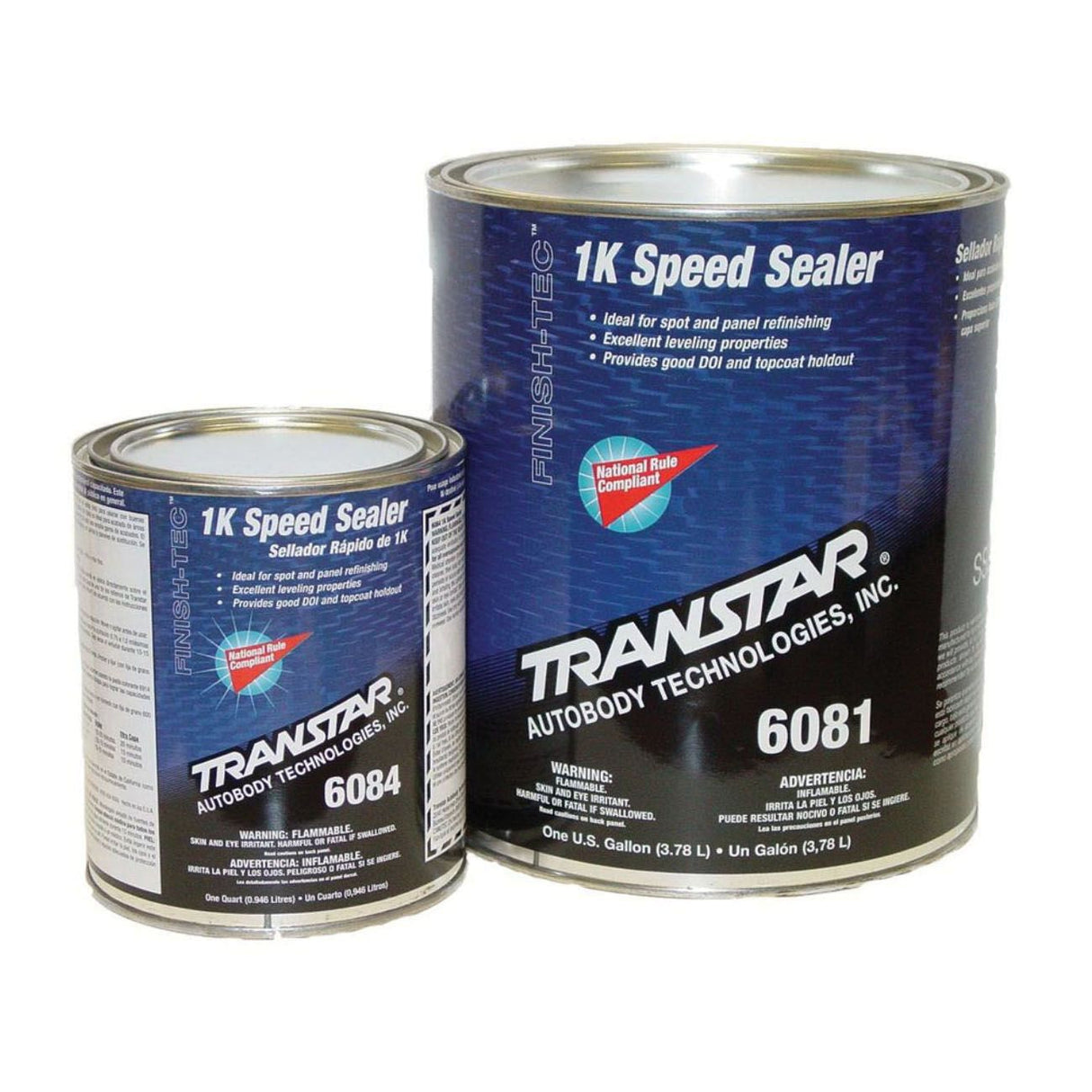 Sellador rápido TRANSTAR® 6081 1K, lata redonda de 1 gal, gris claro, bajo contenido de COV, 225 pies cuadrados/gal a una cobertura de 1 mil