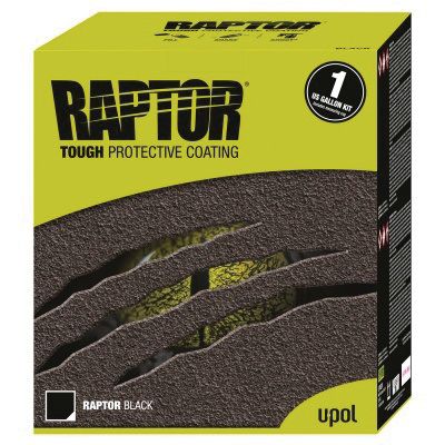 0820G U-POL 0820G Kit Raptor de regla nacional 1 galón negro, cobertura de 125 pies cuadrados
