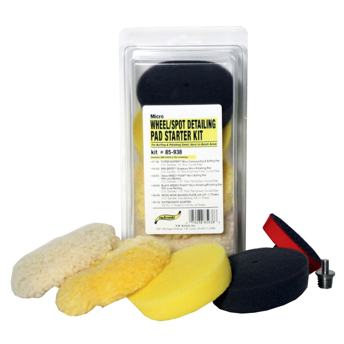 MICRO SPOT DETAILING/POLISHING/BUFFING PAD KIT 6 PACK