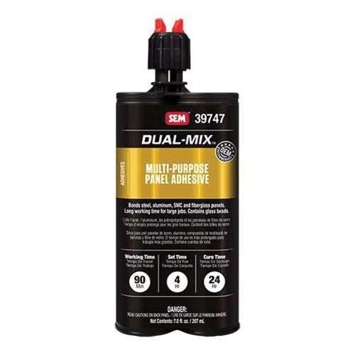 Adhesivo multiusos de dos componentes para paneles negros, cartucho de 7 oz