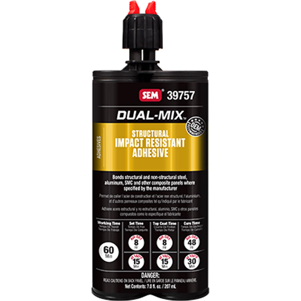 Adhesivo estructural resistente a impactos de mezcla dual