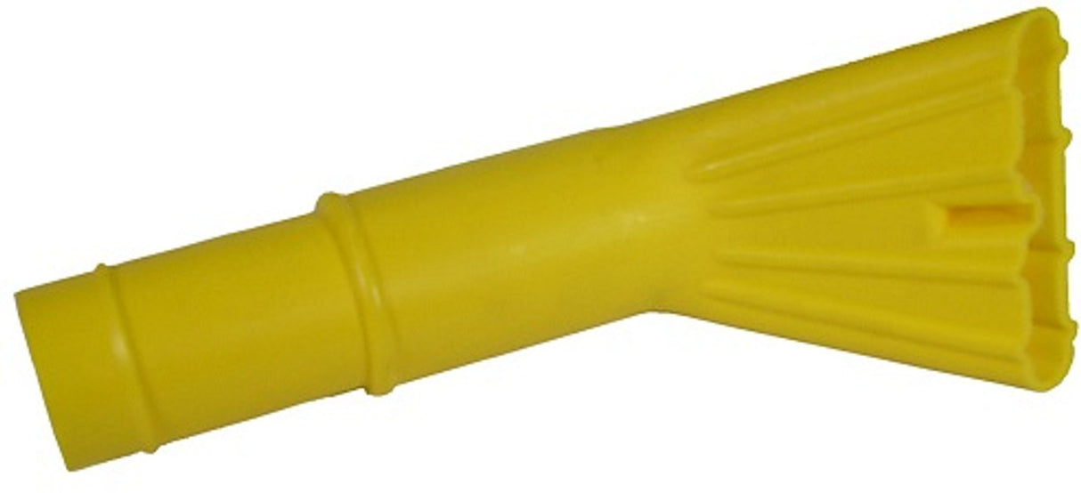 Boquilla corta de aspiración naranja de 2" de diámetro