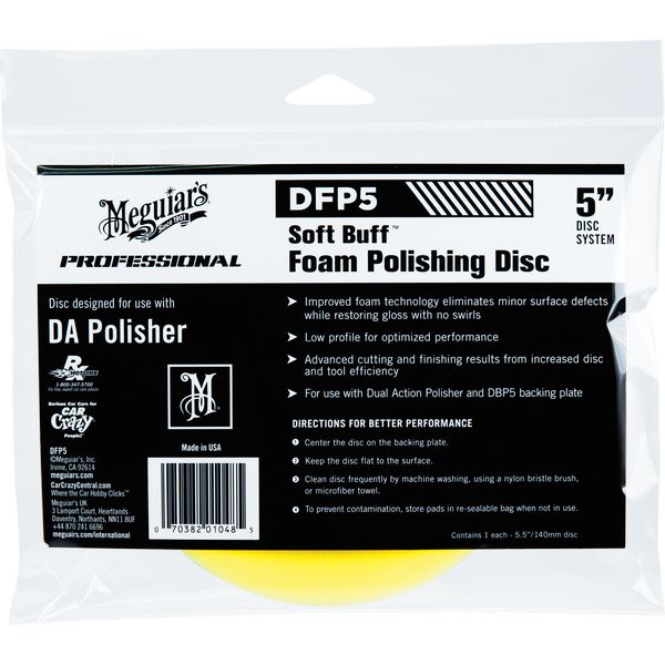 Meguiars DFP5 Soft Buff Da Foam Polishing Disc