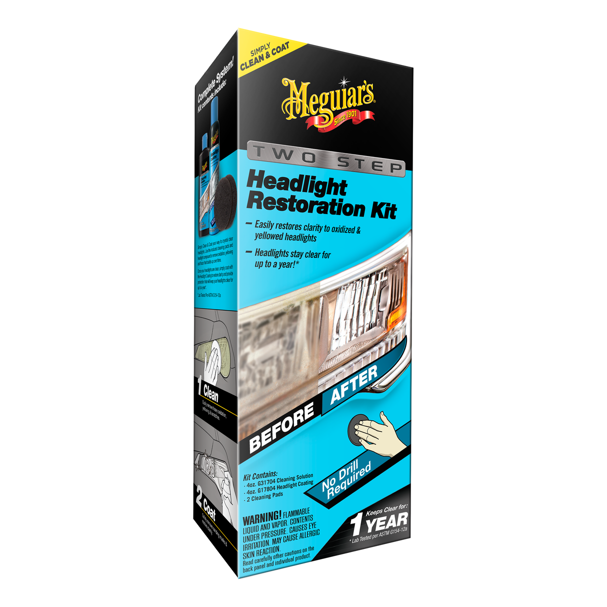Meguiars G2970 Two Step Headlight Restoration Kit