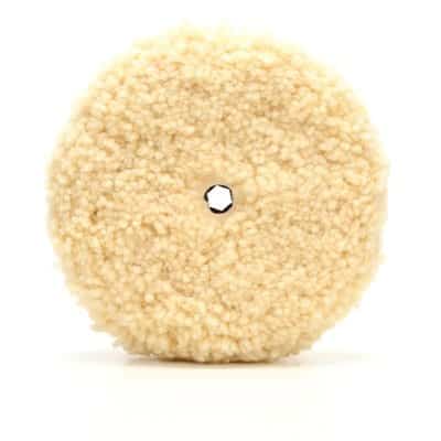 3M 05753 — 9 in white wool compounding pad.